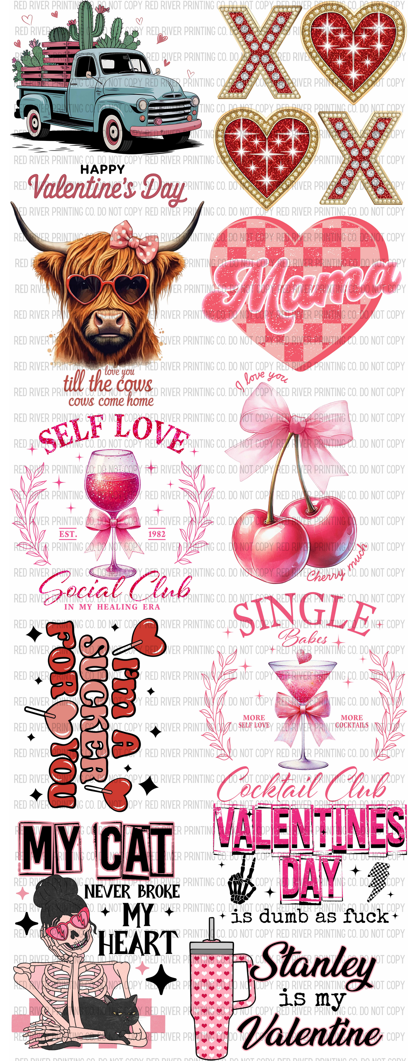 Adult Valentines Premade Gangsheet
