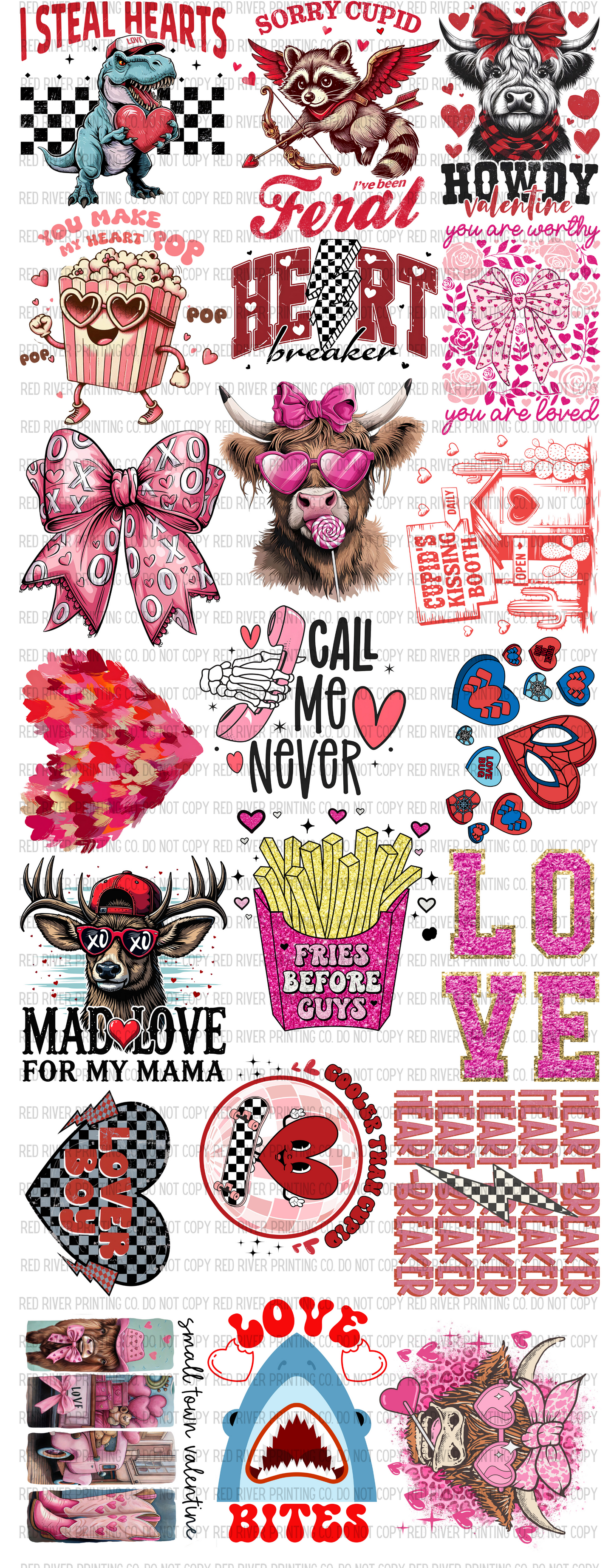 Youth Valentines Premade Gangsheet