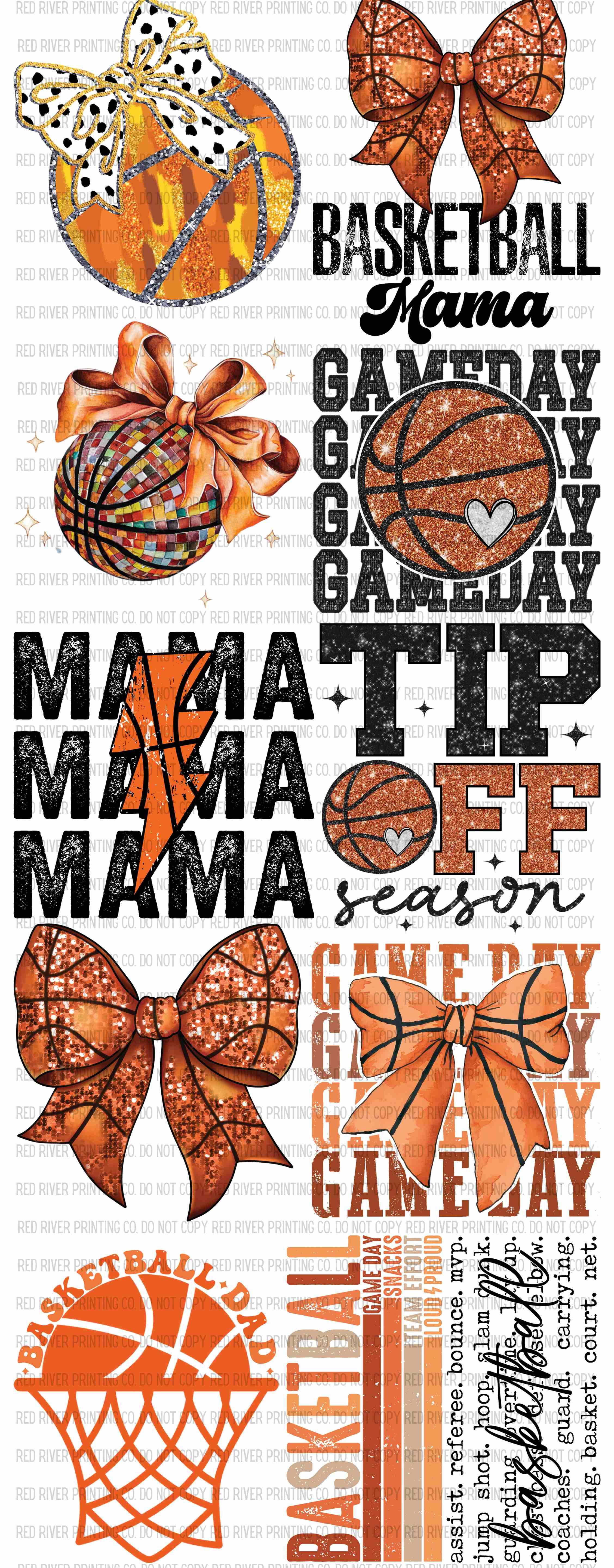 Basketball Premade Gangsheet