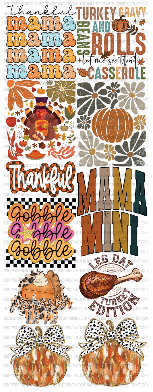 Thanksgiving Premade Gangsheet