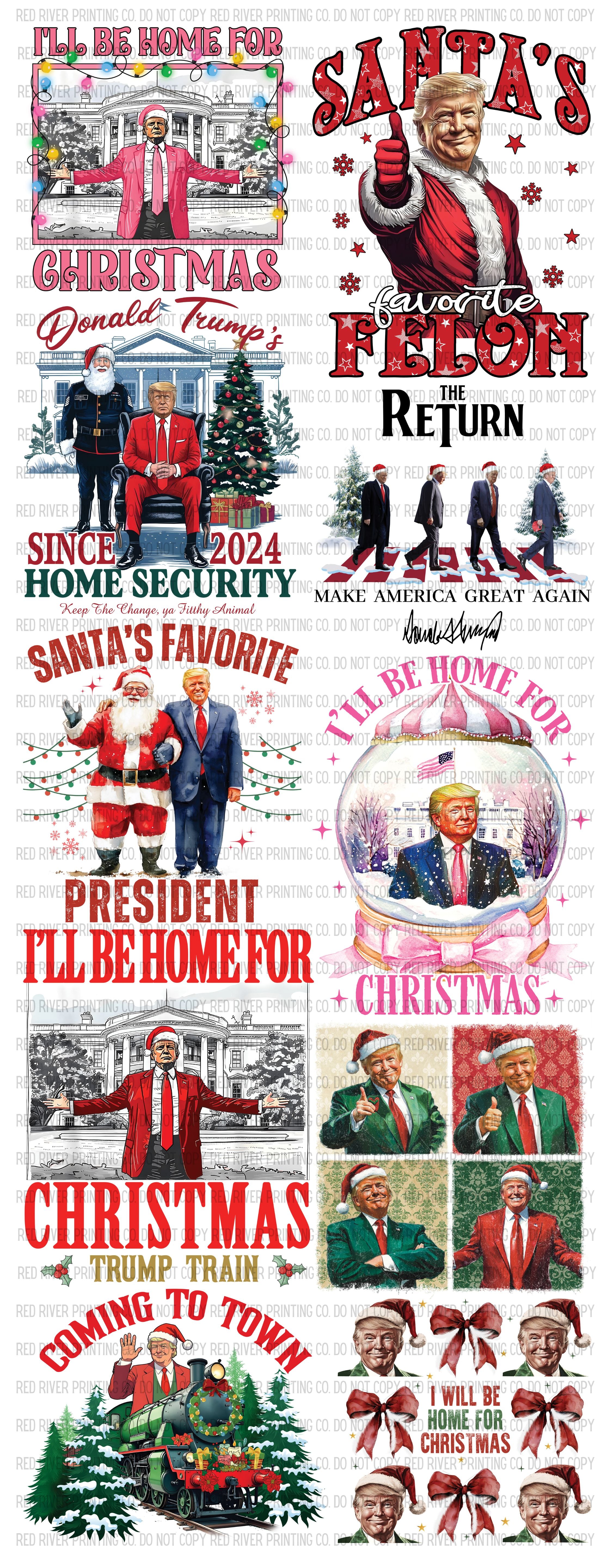 Trump Christmas Premade Gangsheet